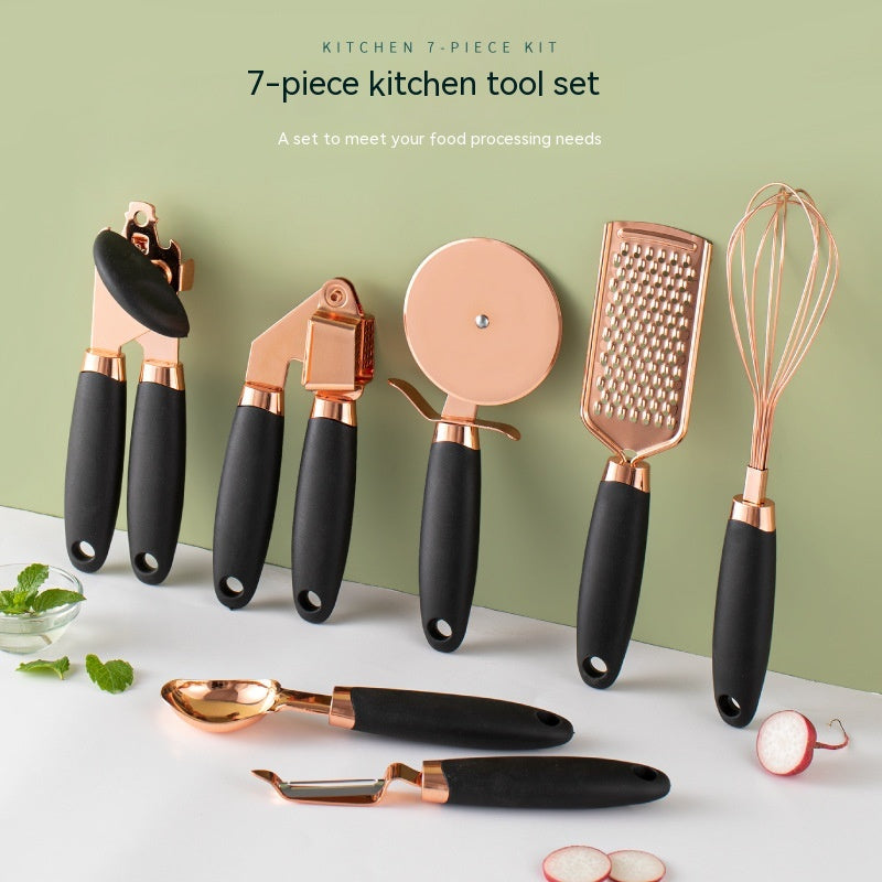 7-Piece Copper Finish Kitchen Utensil Set – photo 3