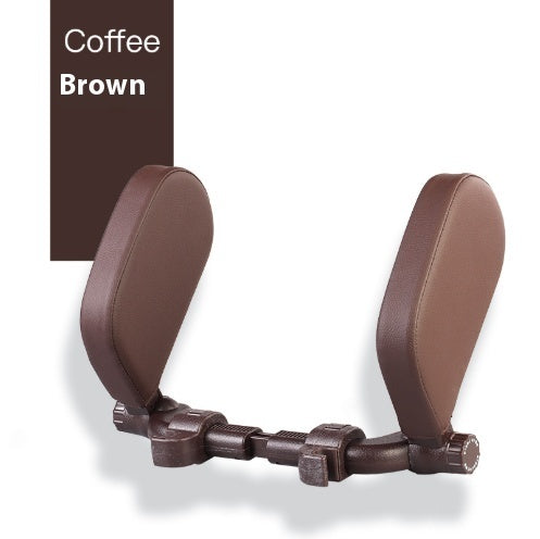 Oreiller de nuque réglable pour voiture – café