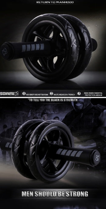 Double Ab Roller Wheel with Knee Mat – photo 2