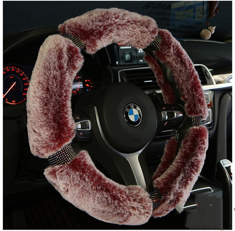 Couvre-volant en peluche 38 cm – rouge