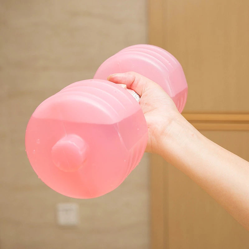 Adjustable Water Dumbbell for Fitness – pink