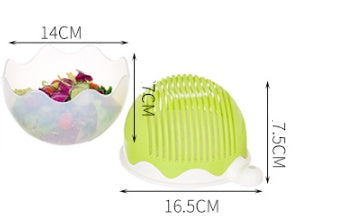 Bol coupe-salade fruits et légumes – jaune petit