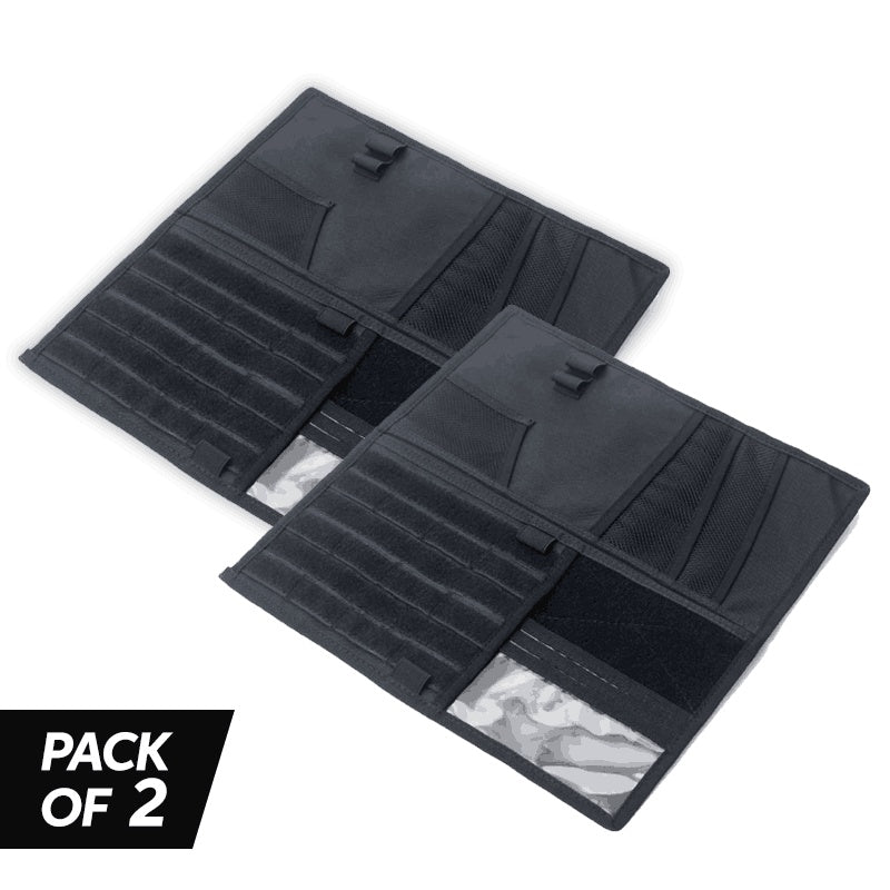 Organisateur de pare-soleil de voiture – noir (lot de 2)