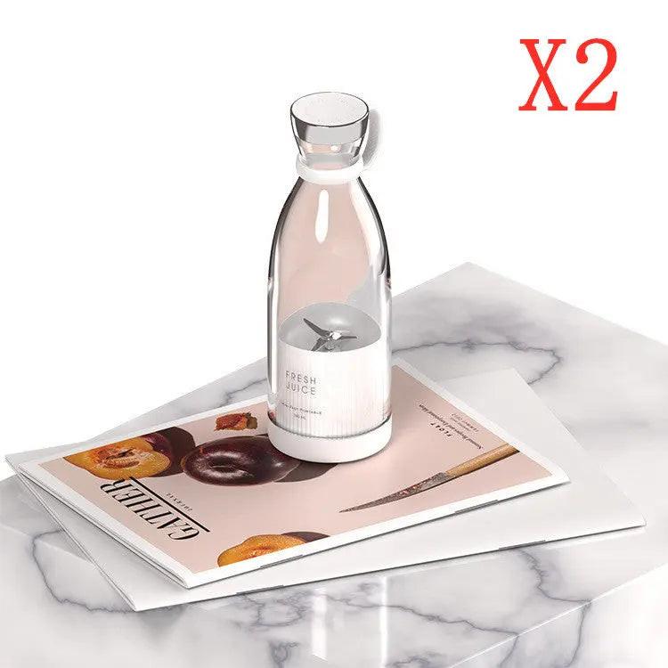 Blender portable 350 ml rechargeable USB – blanc (lot de 2)