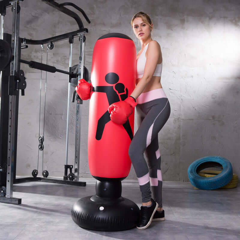 Aufblasbarer Standboxsack 160 cm – Rot