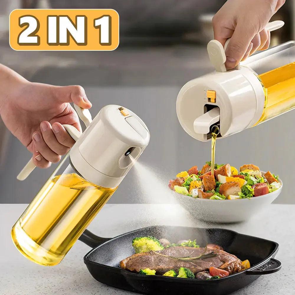 Vaporisateur et verseur d'huile 2-en-1 en verre – photo 1