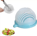 Salad Cutting Bowl for Fruit and Vegetables – blue (model 2)