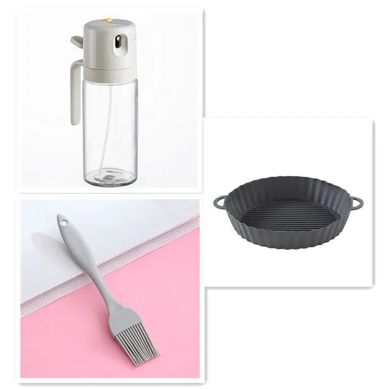 Vaporisateur et verseur d'huile 2-en-1 en verre – lot, 1 pièce