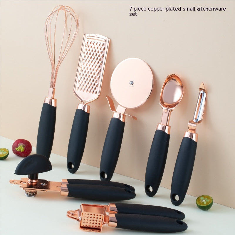 Set d'ustensiles de cuisine 7 pièces cuivre – photo 2