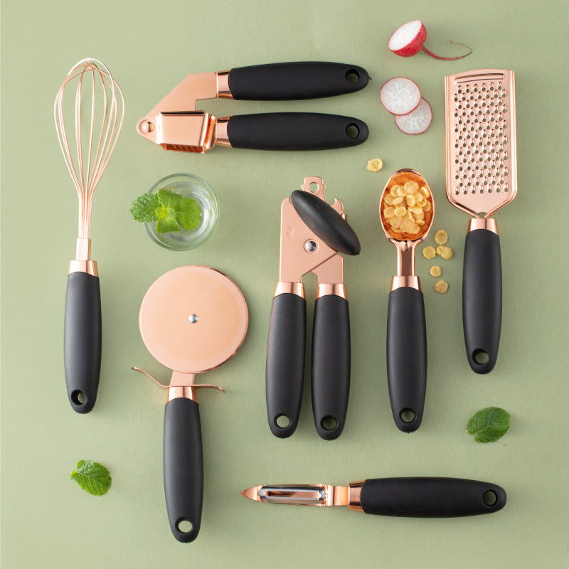7-Piece Copper Finish Kitchen Utensil Set – photo 1