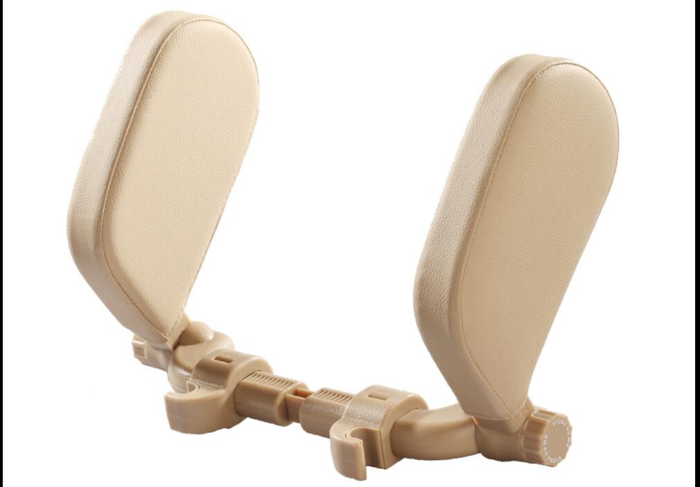 Oreiller de nuque réglable pour voiture – beige