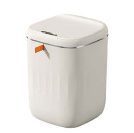 Poubelle intelligente à capteur automatique – blanc crème, 22L