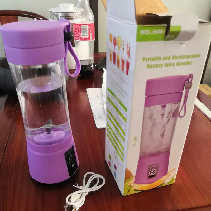 Mini blender portable USB rechargeable – violet, 2 lames
